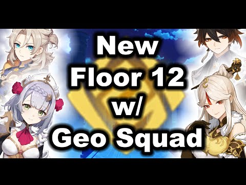 Genshin Impact Clearing The New Abyss Floor 12 with my Geo Squad
