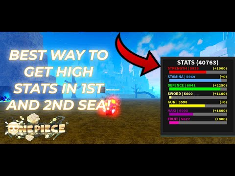 HOW TO GET MAX STATS FAST IN 2ND SEA AND 1ST SEA IN AOPG!!