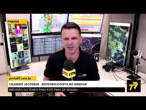 Previsão do Tempo para está terça-feira 28/01 com Lizandro Jacóbsen, Meteorologista do Simepar