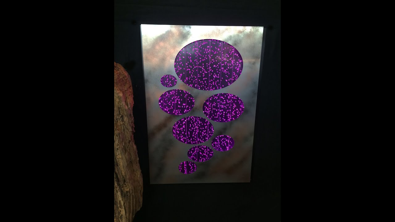 mur de bulles cadre mural façon vitrail