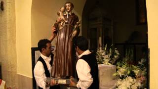 preview picture of video 'Sant'Antonio da Padova 2012 - L'arrivo nella parrocchia di san Sebastiano in Arbus'