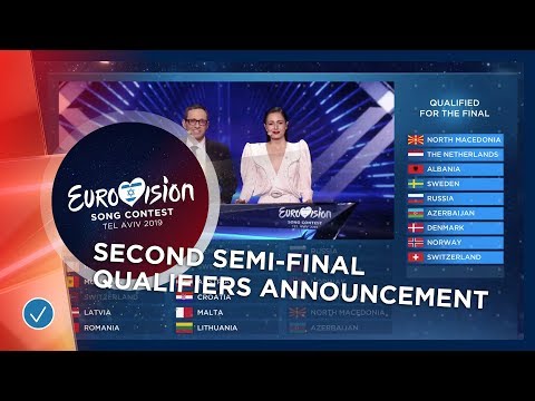 The exciting qualifiers announcement of the second Semi-Final - Eurovision 2019