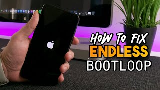 How To Fix STUCK AT APPLE ENDLESS BOOTLOOP iOS 15 / 14 iPhone & iPad