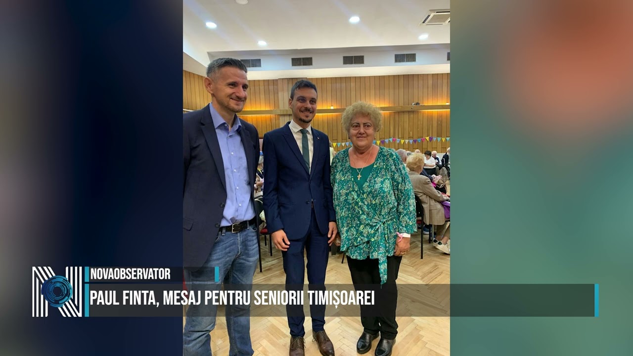 Paul Finta, mesaj pentru seniorii Timișoarei