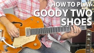 How to Play Goody Two Shoes by Adam Ant