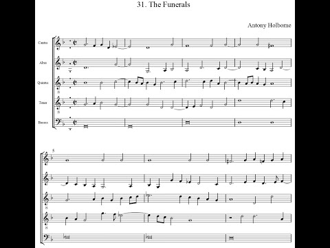 Antony Holborne - The Funerals. {w/ score.}