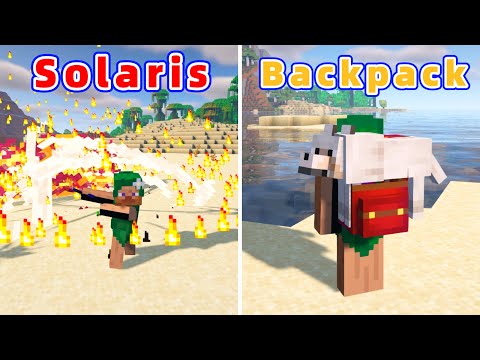 8 Amazing Minecraft Mods (1.20 and below): Super Cool Weapons ＆ Animal Backpack
