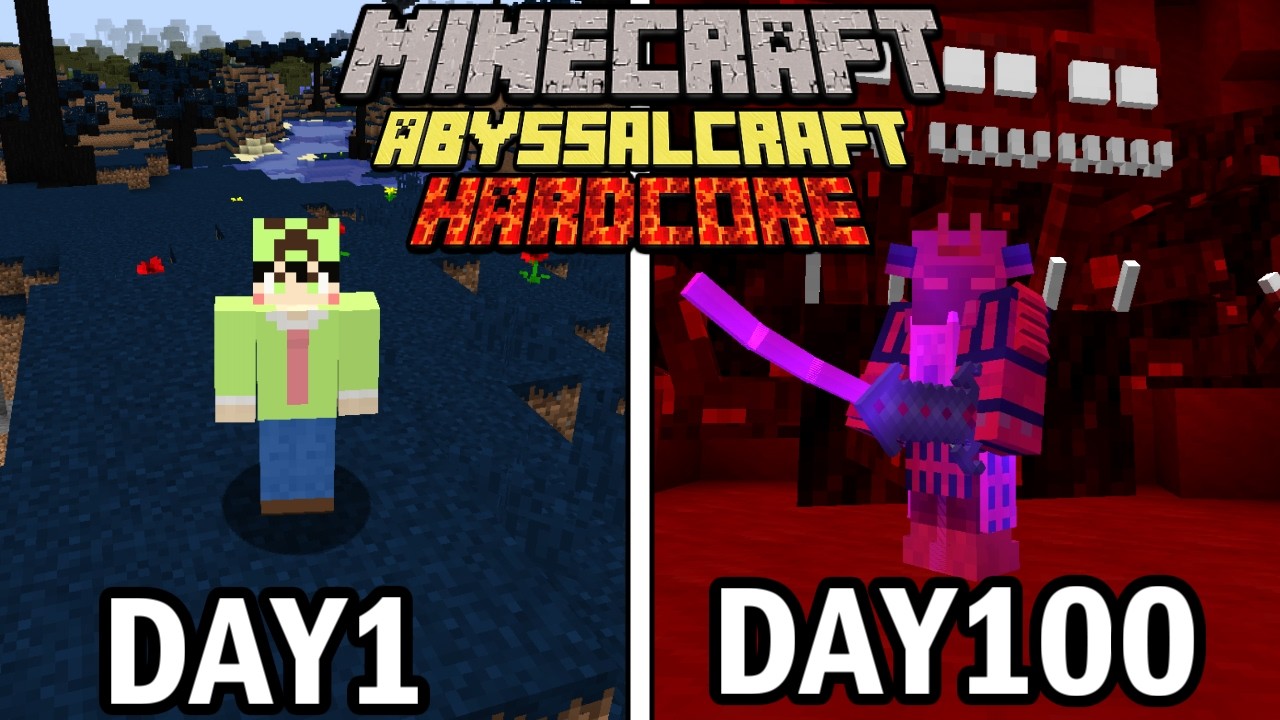 【マインクラフト】クトゥルフの世界で100日間ハードコア生活をしたらヤバかった【100days】【Minecraft】