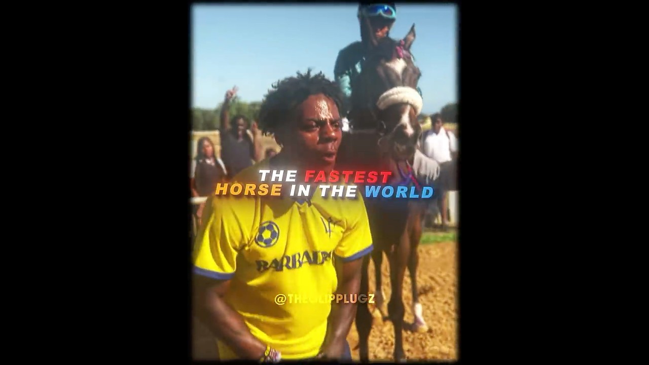 IShowSpeed Races The Fastest  Horse 🥶💀 #Ishowspeed #viral #horse #edit