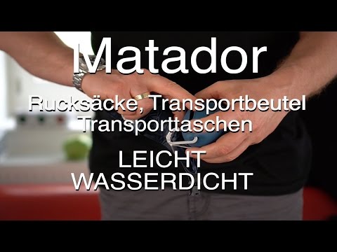 Matador Droplet Drybag 20 l & 3 l - Kurze Vorstellung und Test mit Wasser