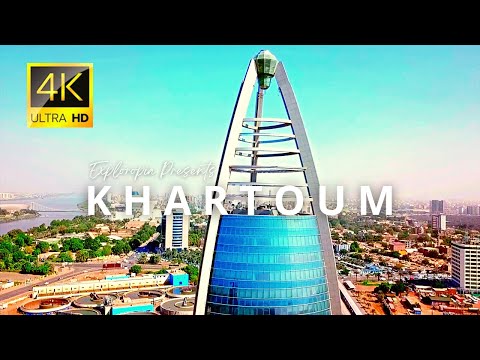 Khartoum, Sudan in 4K ULTRA HD 60FPS Video by Drone