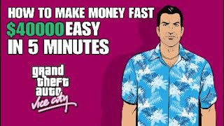 HOW TO MAKE MONEY FAST IN GRAND THEFT AUTO VICE CITY DEFINITIVE EDITION (EASY)