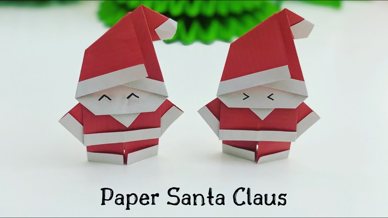 Origami Paper Santa Claus | DIY Christmas Craft Ideas