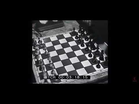 Alekhine and Lasker 1929 old footage