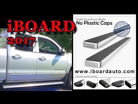 6" iBoard Running Board installation on 2017 Chevy Silverado Double Cab