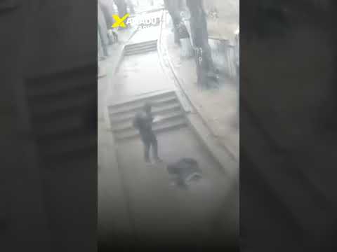🚨 Impactante video: enorme rama cae sobre un adolescente en pleno temporal en Biobío