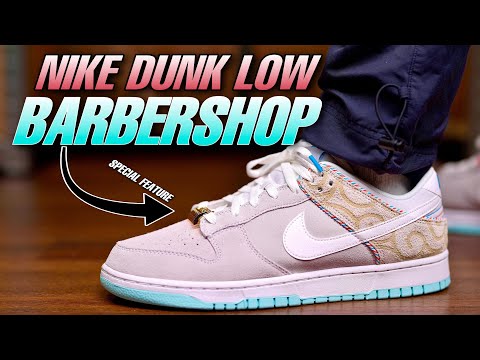 TOO Gimmicky? Nike Dunk Low SE BARBER SHOP GREY Review & On Foot