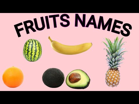 Fruits names for kids || Fruits names in english with images ||#Atstrogen