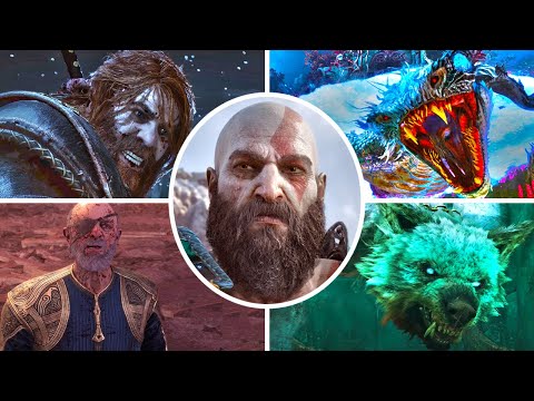 God of War Ragnarok - All Bosses + Ending (PS5)