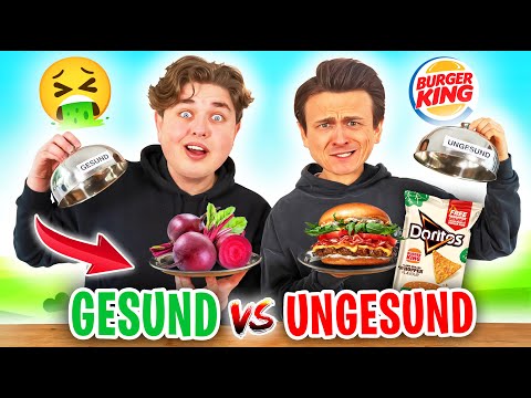 🥦 GESUND vs. UNGESUND 🍔 (Essen-Challenge) mit Smiley