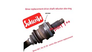 How to fit a #Bmw 3 series, e90 e91 e92 e87 1 series  ABS sensor , reluctor ring,fault code 5DB1,DTC