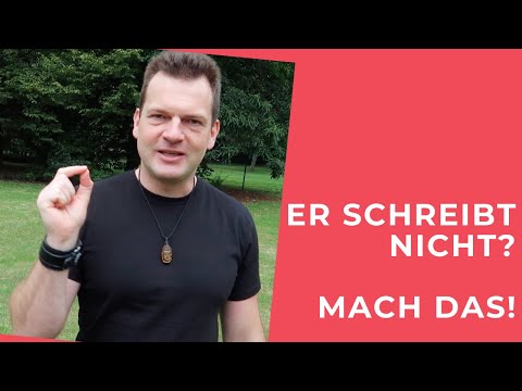 Mann SCHREIBT NICHT (zurück) - WAS TUN? (3 wichtige Tipps)