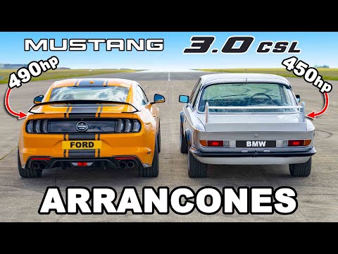 BMW 3.0 CSL contra Ford Mustang V8: ARRANCONES