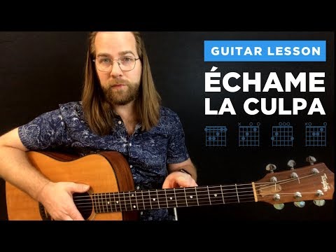 🎸 Echame La Culpa • guitar lesson w/ chords & strumming (Luis Fonsi & Demi Lovato)