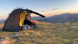 The weather CHANGED RAPIDLY wild camping on the Newlands Horseshoe!