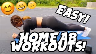 HOW TO DO SOME EASY AT HOME AB WORKOUTS!!