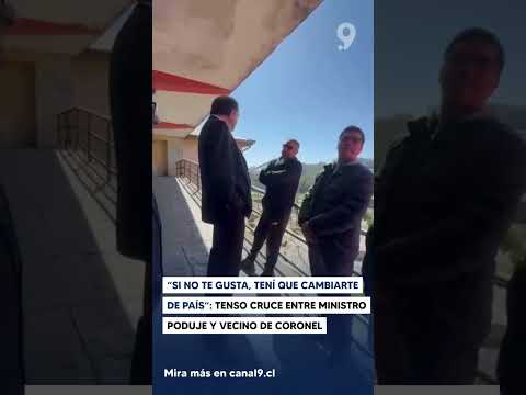 "Si no te gusta tenís que moverte de país": captan tenso cruce entre Poduje y vecino en Coronel