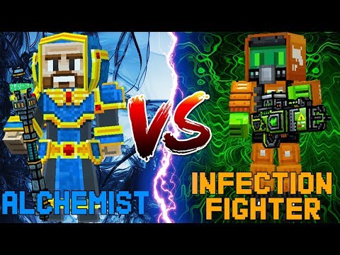 Alchemist VS Infection Fighter (Pixel Gun 3D)