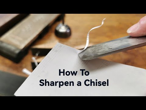 How To Sharpen a Chisel - Super Sharp with just the basics.