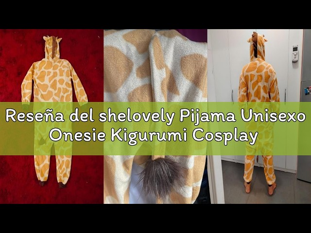 Vídeo relacionado con shelovely Pijama Unisexo Onesie Kigurumi Cosplay Ropa de Animal Pijamas Tipo Mono para Mujer Uomo