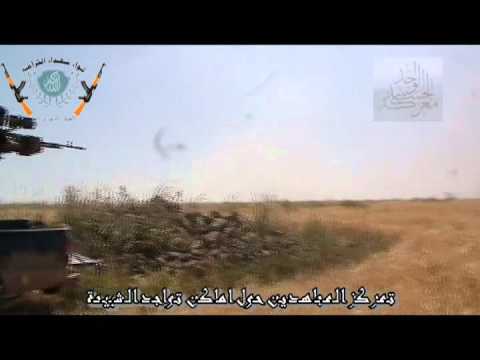 تقرير مرئي حول استهداف نقاط تمركز قوات النظام في ريف حماة بواسطة الرشاشات الثقيلة من قبل لواء شهداء الكرامة  ضمن معركة الجسد الواحد