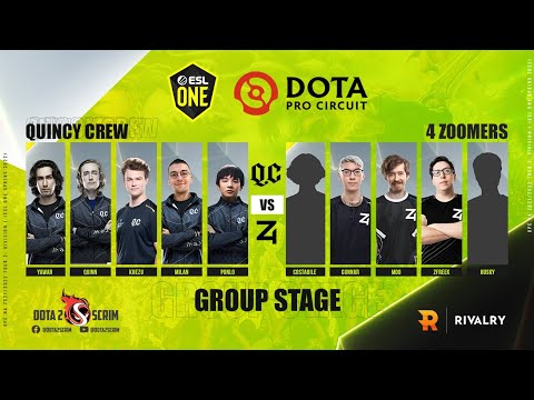 Quincy Crew vs 4 Zoomers - DPC NA 2021/22 Tour 2: Division I - Group Stage - B03