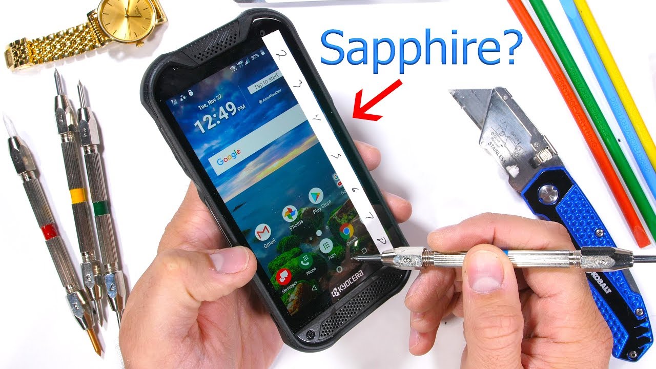 A Rugged SAPPHIRE Covered Smartphone? - Durability Test!