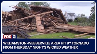 Williamston-Webberville area hit by tornado from Thursday night's wicked weather