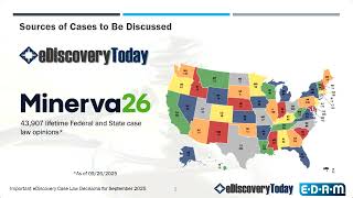 Important eDiscovery Case Law Decisions for September 2025