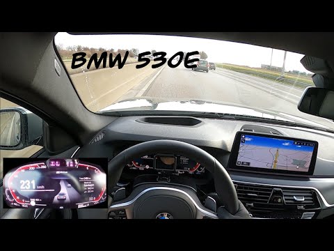 BMW 530e Limousine 252PS TEST DRIVE ON GERMAN HIGHWAYS