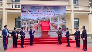 Lễ khởi công công trình Xây dựng nhà làm việc Công an xã Đông Sơn và lễ gắn biển công trình tại trường THCS Đồng Giao