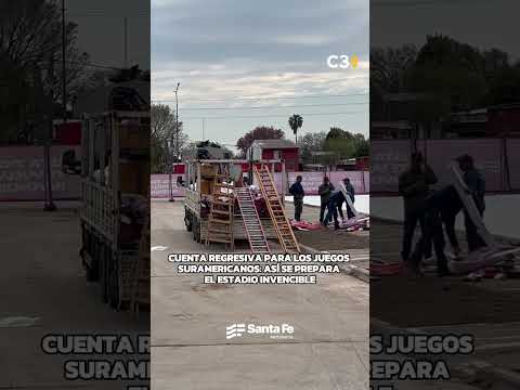 Cuenta regresiva para los Juegos Suramericanos: así se prepara el estadio Invencible de Rafaela