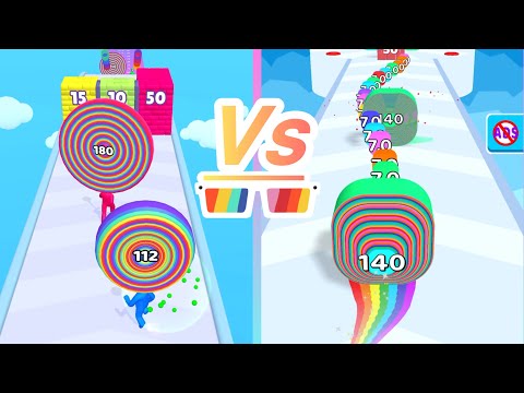 Layer Man 🌈  VS Smash Runner - All Levels Speed Run Gameplay iOS 