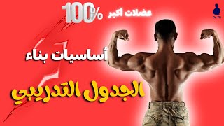 اساسيات الجدول التدريبي للجيم  لعضلات أكبر | ازاي تبقى مدرب جيم شاطر 👌✨