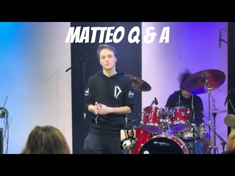 Matteo Q & A - Matteo Mancuso Band Sound check at Alva's Showroom 01-29-24
