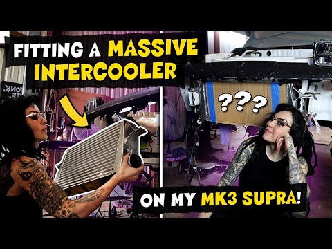 Fitting a MASSIVE INTERCOOLER on my Mk3 Supra!