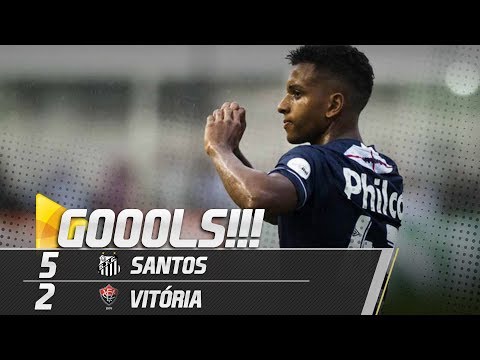 Santos 5 x 2 Vitória | TODOS OS GOLS | Brasileirão (03/06/18)