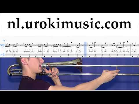 Tromboneles Imagine Dragons - Thunder Muzieknoten Cursus um-i374