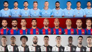 Manchester City 2023 vs Barcelona 2017 vs Juventus 2020 💪 Messi Ronaldo Neymar Haaland Comparison🔥
