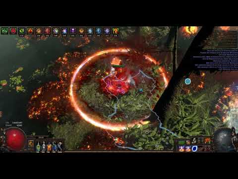 [poe 3.3][Poet's Pen][volatile Dead] Hitting level 100 (sry for the audio)